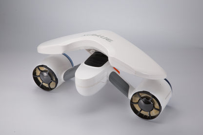 Sublue Mix underwater scooter in white with dual thrusters, designed for buoyancy support.