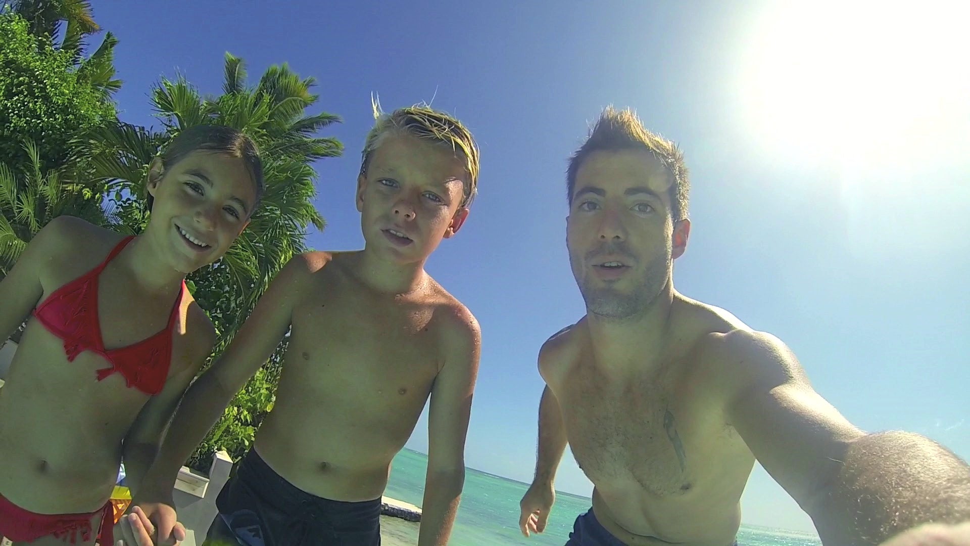 Load video: Underwater selfie, record with you.